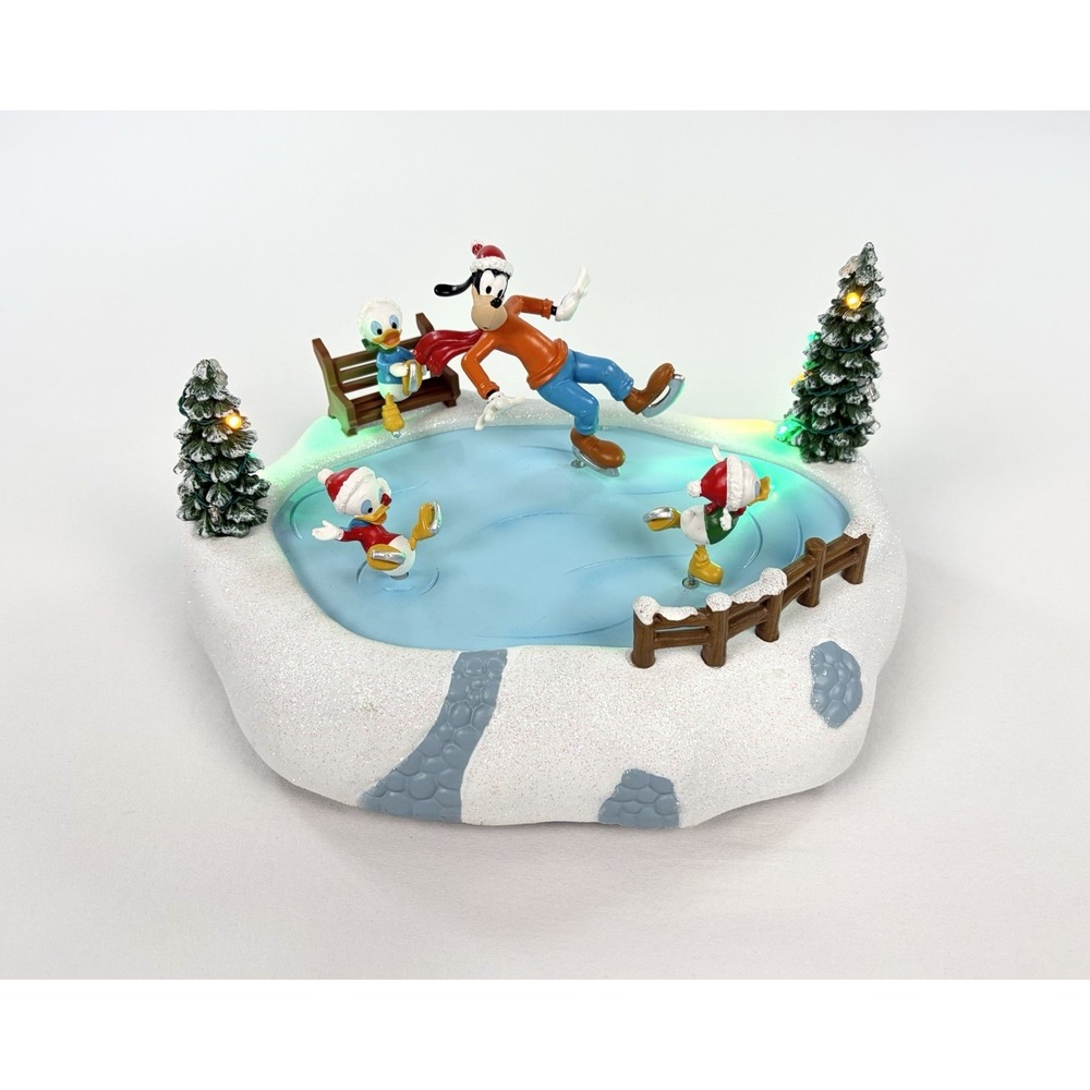 Disney Christmas Village Lighted Musical Ice Skating Rink Costco Holiday 2024